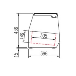 Coreco - Vitrine à ingrédients avec pare-haleine - 7 bacs GN 1/3 - Larg. 1795 mm