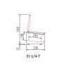 Coreco - Vitrine à ingrédients avec couvercle inox - 10 bacs GN 1/4 - Larg. 2245 mm